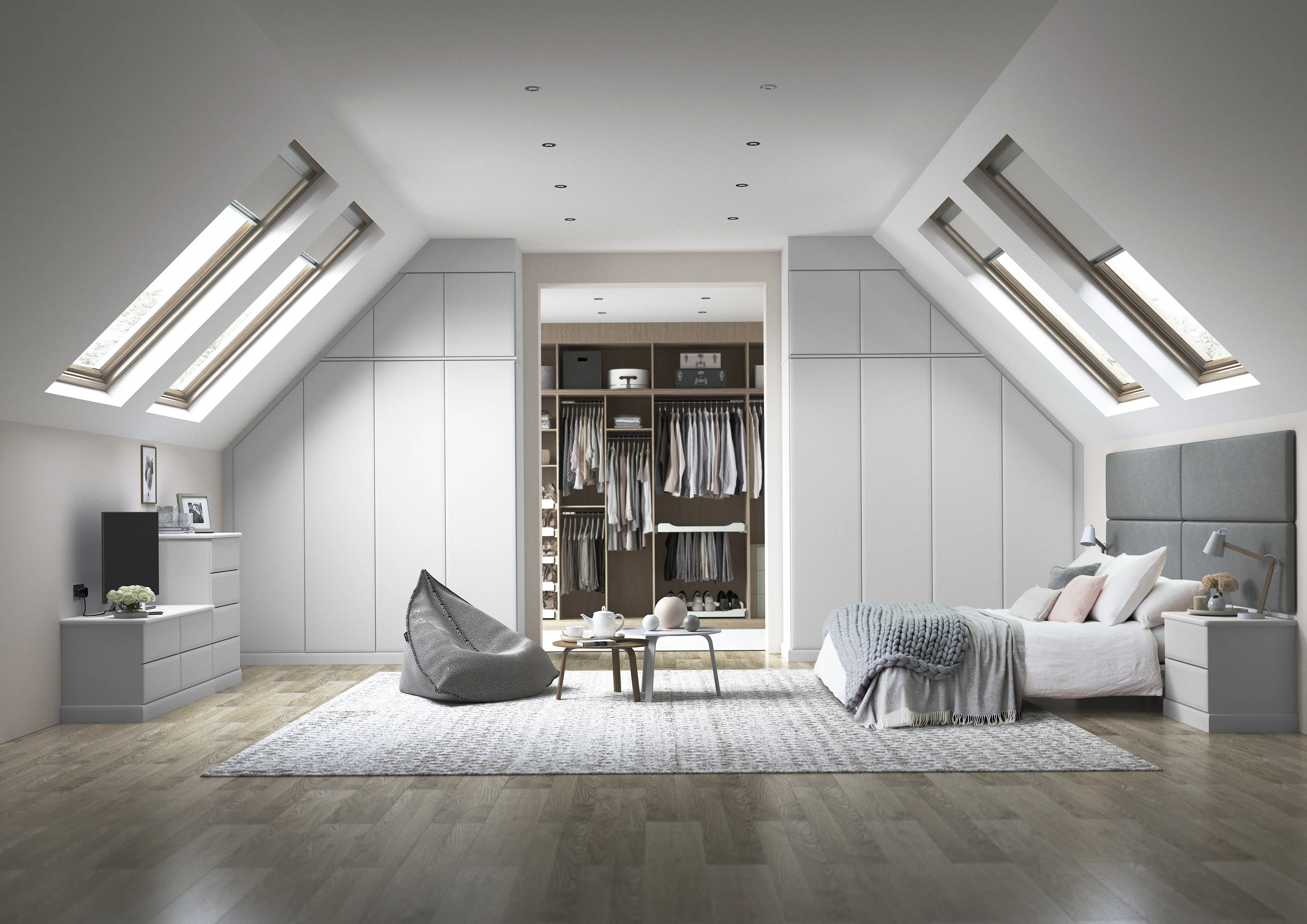 Fitted wardrobes on sale in eaves