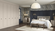 Elemore Light Praline Fitted Bedroom Wardrobes