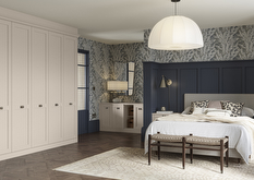 Elemore Light Praline Fitted Bedroom Wardrobes