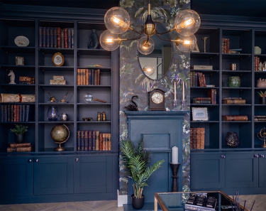 bespoke library shelves