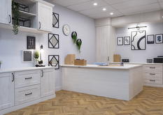 Hatton white fitted home office in a real customer space
