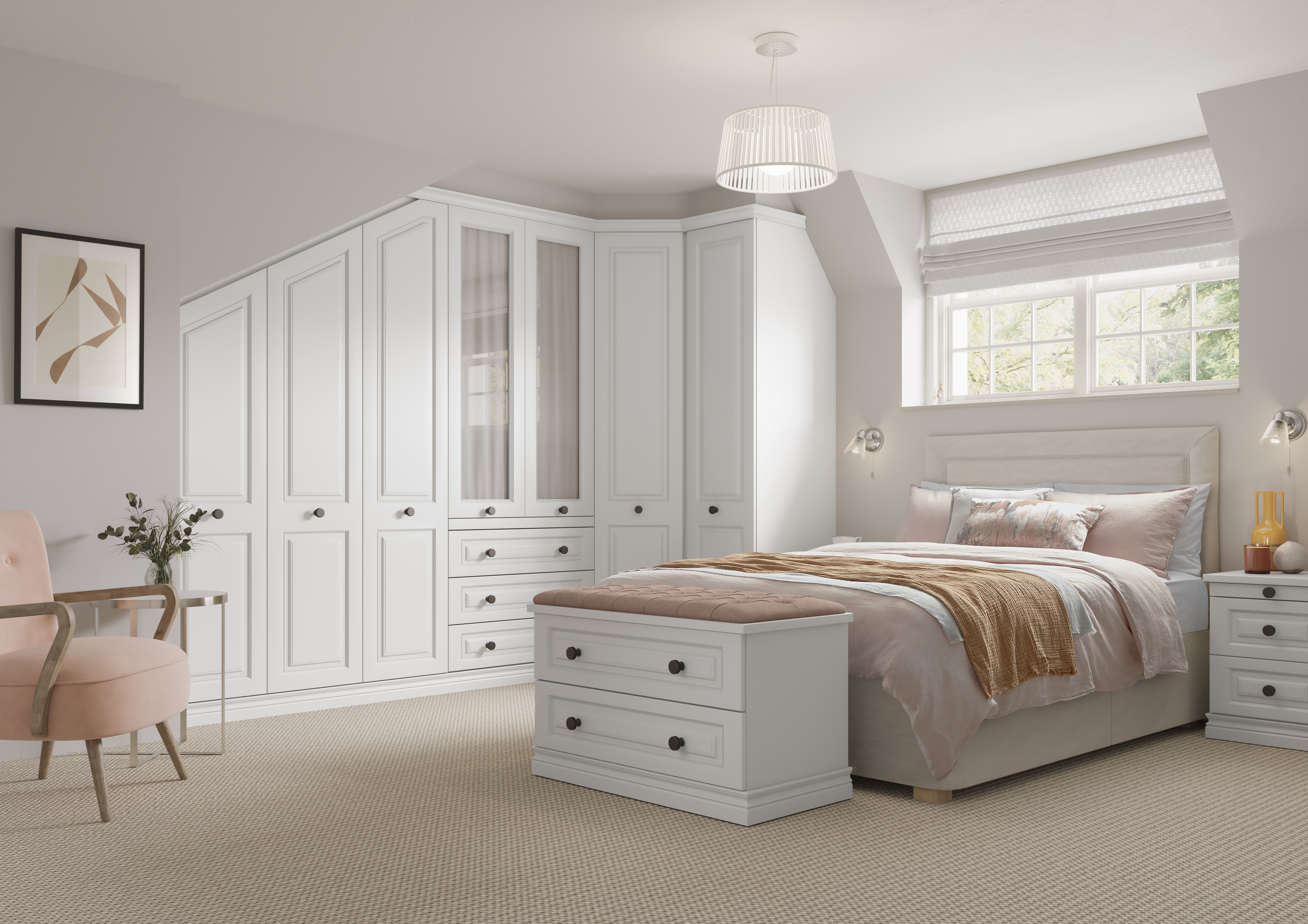 White bedroom deals wardrobes