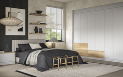 Aspen Tuscan Oak & Light Grey Fitted Bedroom