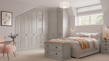 Willesley Nordic Grey Fitted Wardrobes for Sloping Ceilings