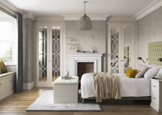 Langton Light Praline Mirrored Fitted Wardrobes